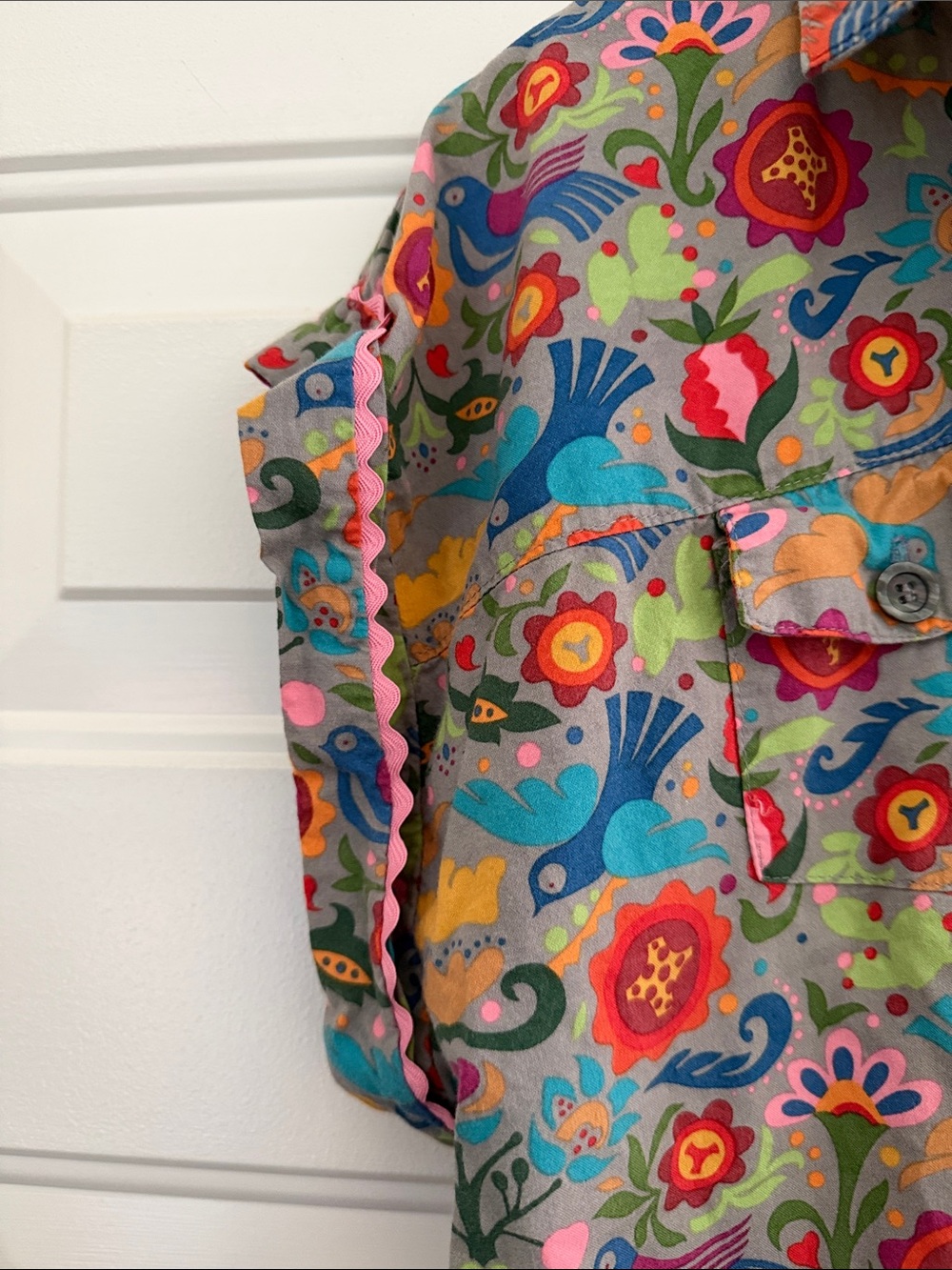 ivy jane Multicolor Floral & Bird Button-Down Top - Picture 3 of 8